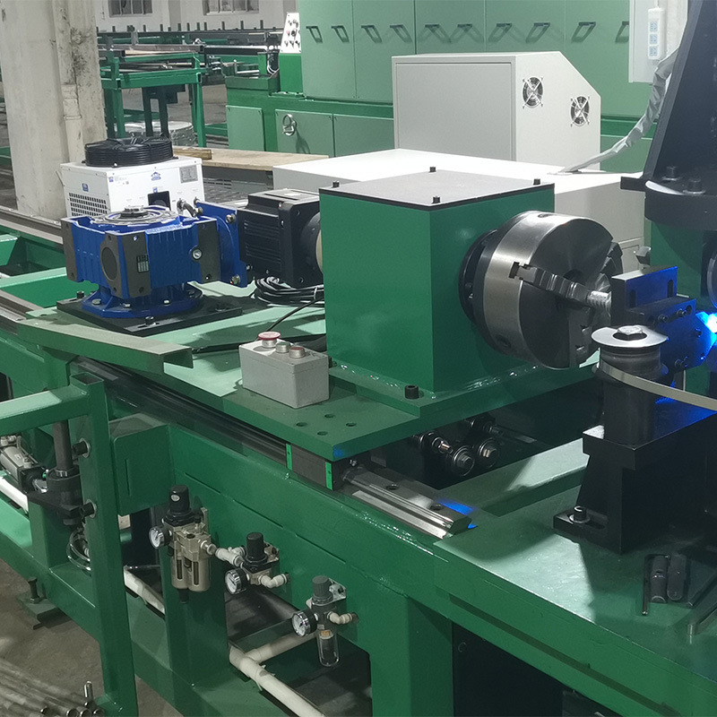 High-precision laser welding fin tube machine for continuous welding of spiral fins to base tubes