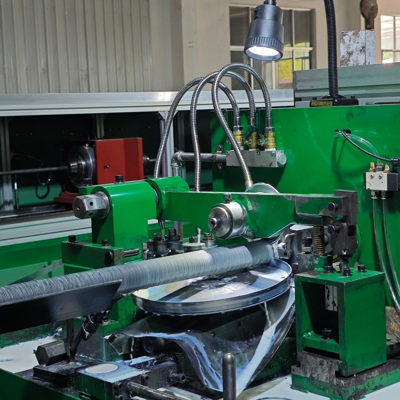 spiral finned tube machine